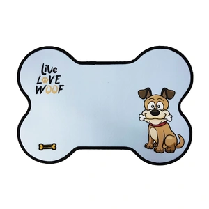 مت زیر ظرف آب و غذا استخوانی طرح Live Love Woof
