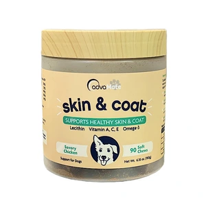 قرص جویدنی مکمل پوست و مو سگ ادواکر 90 عددی طعم مرغ advacare skin & coat
