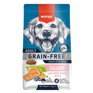 غذای خشک سگ بالغ ونپی با طعم سالمون Wanpy dog food salmon