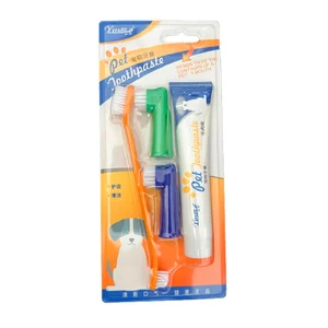 ست مسواک وخمیر دندان مخصوص سگ yingte