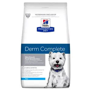 غذای خشک سگ بالغ نژاد کوچک هیلز مدل Derm Complete