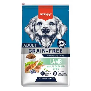 غذای خشک سگ بالغ ونپی با طعم بره Wanpy dog food lamb