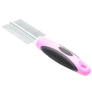 شانه گره باز کن فلزی 2 طرفه pet product