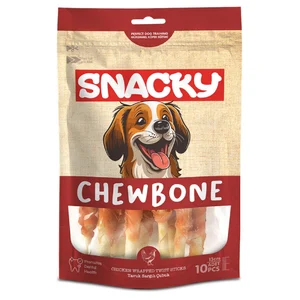 تشویقی سگ اسنکی دور پیچ مرغ Snacky Chewbone chicken wrapped twist sticks