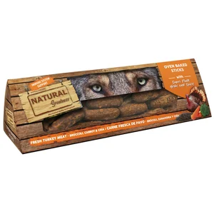 تشویقی تقویت کننده سیستم ایمنی سگ natural greatness با طعم بوقلمون و بروکلی و هویج و چیا oven baked