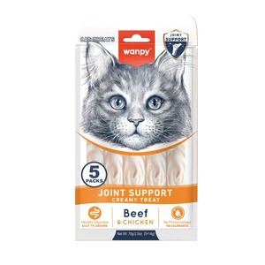 بستنی درمانی گربه ونپی مخصوص مشکلات مفصلی با طعم مرغ و گوشت Wanpy Joint Support Creamy Treat