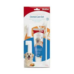 ست خمیر دندان طعم مرغ و مسواک بایولاین Bioline