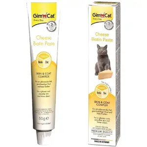 خمیر بیوتین گربه جیم کت طعم پنیر Gimcat cheese biotin paste