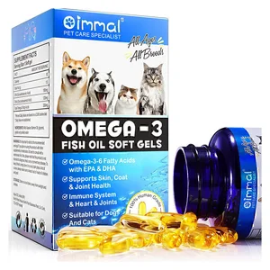کپسول های ژله ای امگا 3  روغن ماهی سگ و گربه اویمال