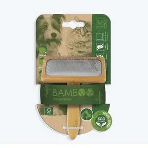 برس بامبو سگ و گربه ام پتس  mpets bamboo slicker brush