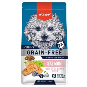 غذای خشک توله سگ ونپی با طعم سالمون Wanpy puppy food salmon