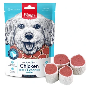 تشویقی ونپی سگ سوشی مرغ و ماهی jerky & codfish sushi