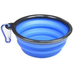 ظرف آب و غذای سیلیکونی تاشو قطر 12