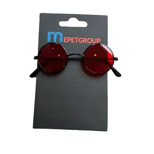 عینک گرد مخصوص پت رنگ قرمز mepet