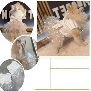 لباس عروس دخترانه سفید با گل سر