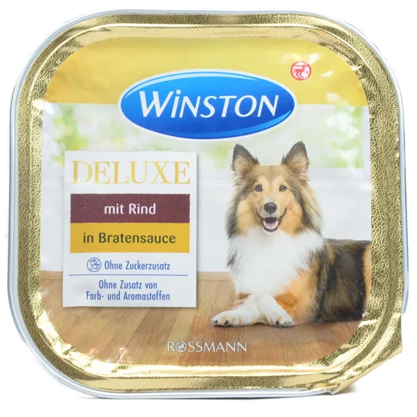 ووم سگ وینستون  مدل Deluxe  وزن 300 گرمی با طعم گوشت گاو