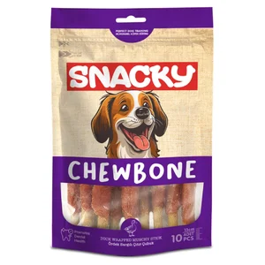 تشویقی سگ اسنکی دور پیچ اردک Snacky Chewbone duck wrapped munchy sticks