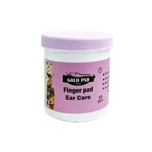 پد انگشتی پاک کننده گوش سگ و گربه گلد پد 50 عددی